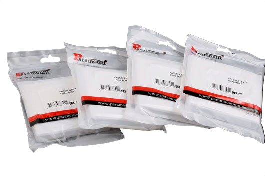 RJ 45 Faceplate dual port-Paramount MM