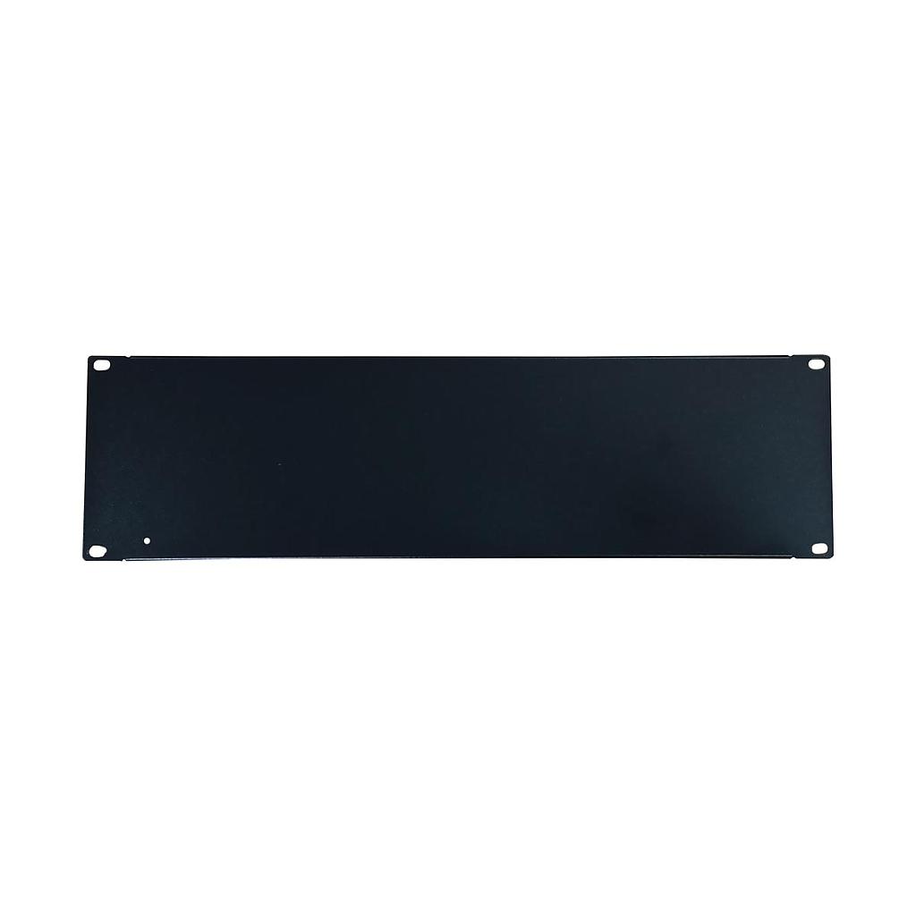 3U 19" Blanking Panel Black