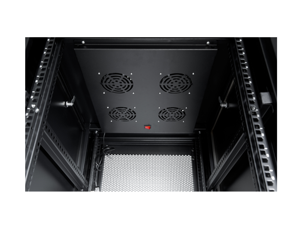 27U 800mm x 1000mm Server Cabinet - ARC Shaped Vented Front Door